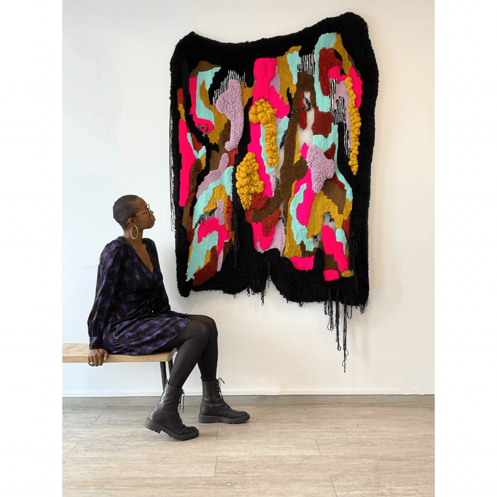 atelier art thérapie et reconnexion à soi avec l'artiste textile Clarissa Vasté